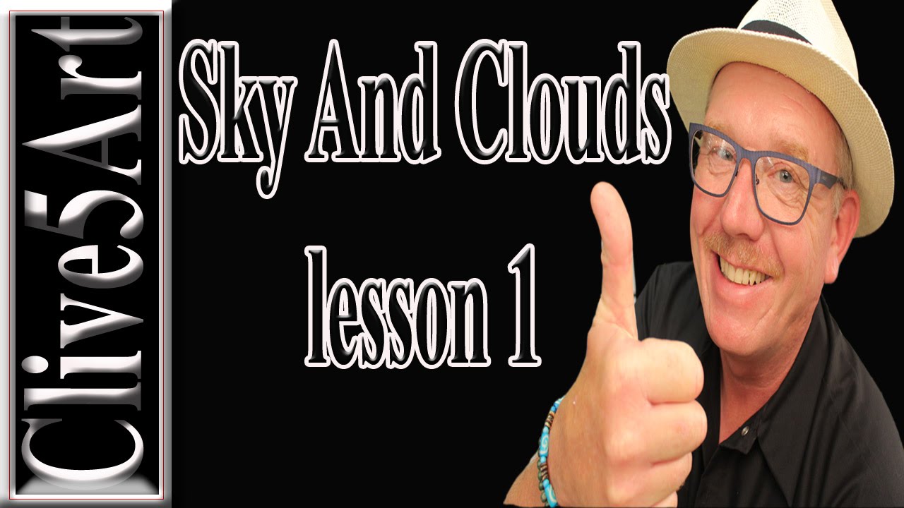 Sky, & ,Clouds, Lesson #1 ,Acrylic painting for beginners, #clive5art