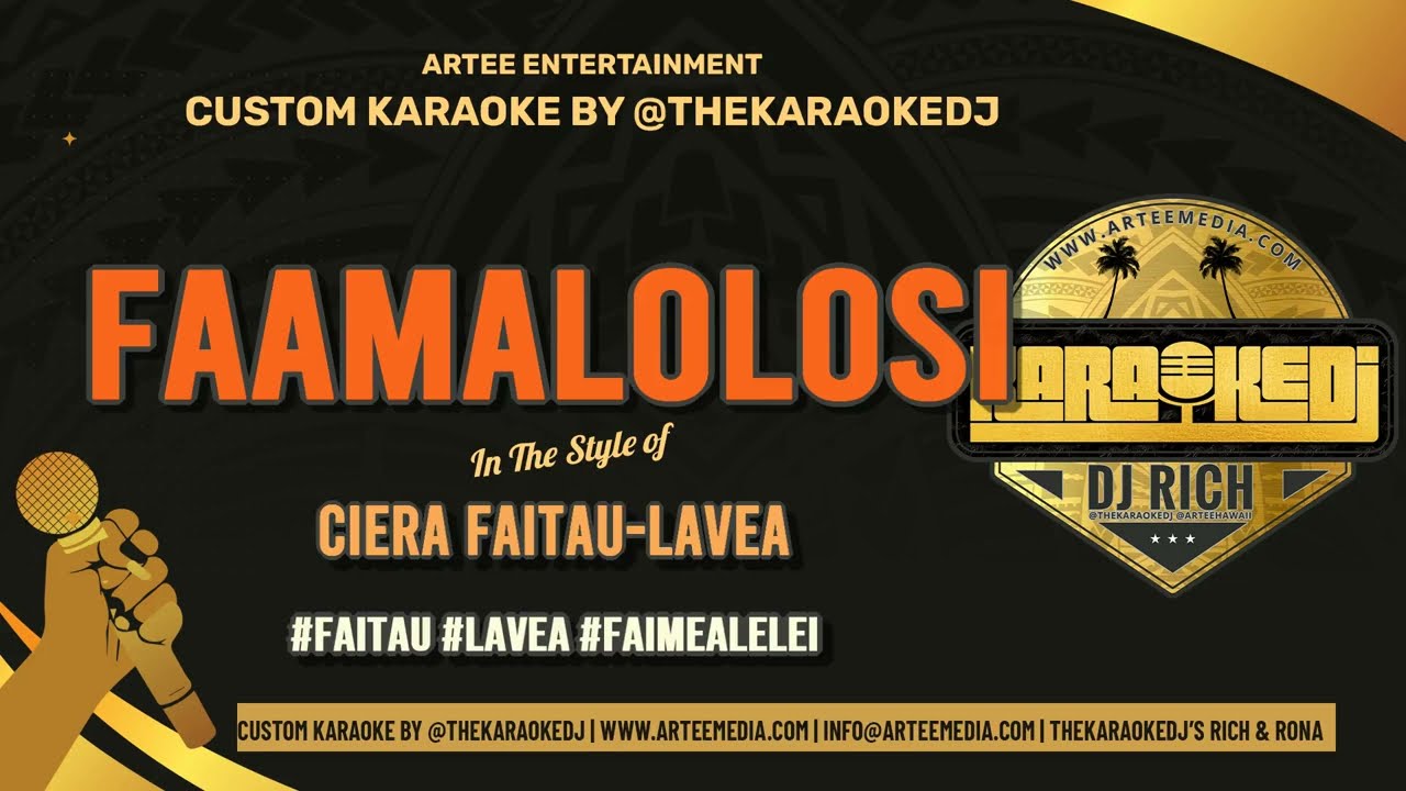 Ciera Faitau Lavea  - Faamalolosi (Karaoke Version)