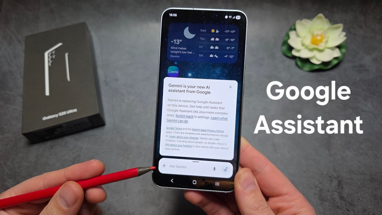 Samsung S25 / S25 Ultra &mdash; Как настроить Google Ассистент