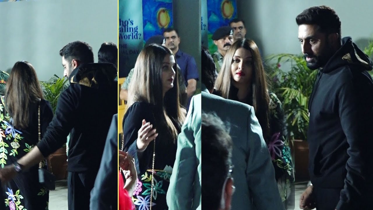 Aishwarya Rai and Abhishek Bachchan Together @ Ambani International School Annual Day Event