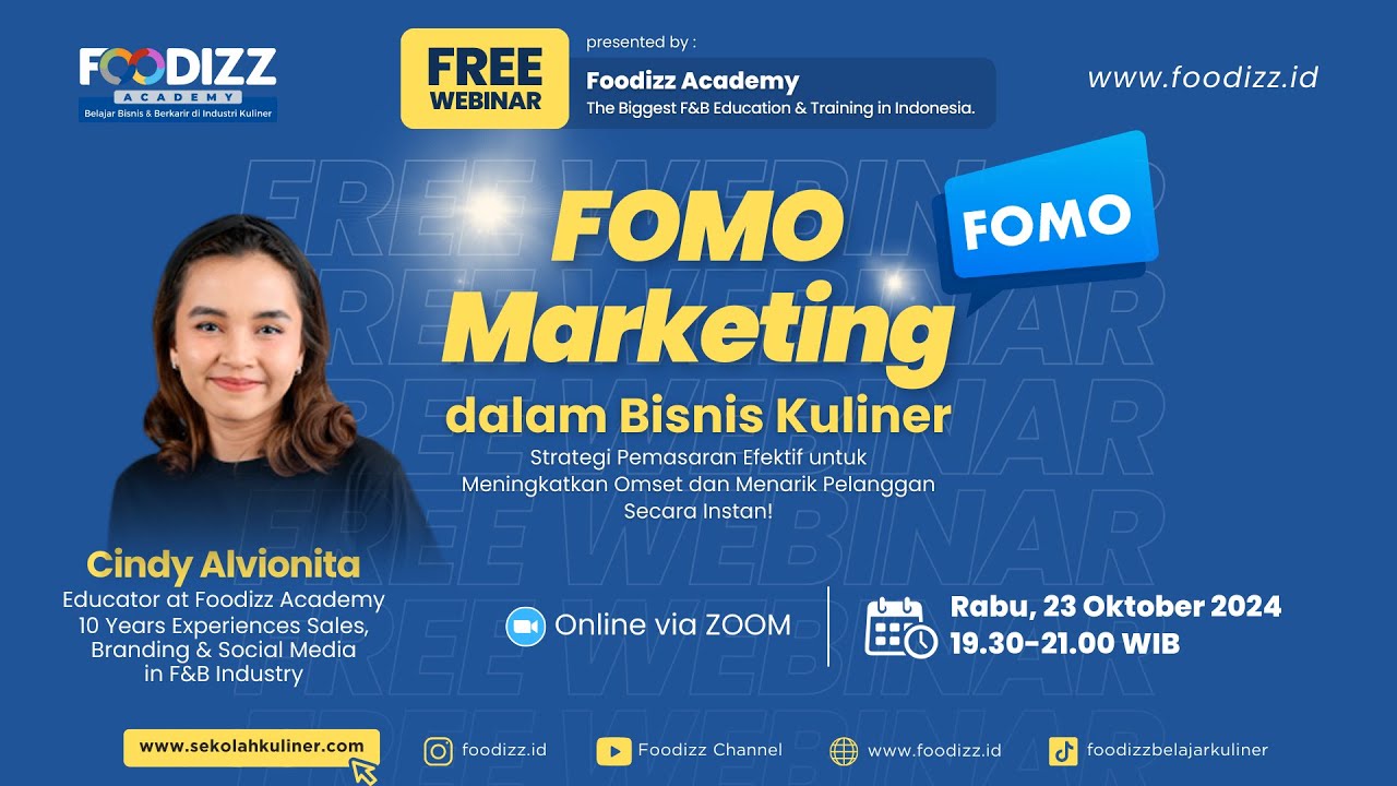 Free Webinar : FOMO Marketing dalam Bisnis Kuliner