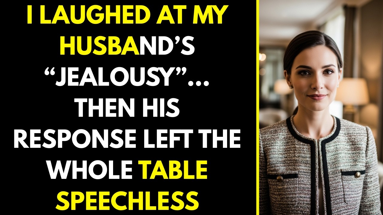 I Laughed at My Husband’s “Jealousy”… Then His Response Left the Whole Table Speechless
