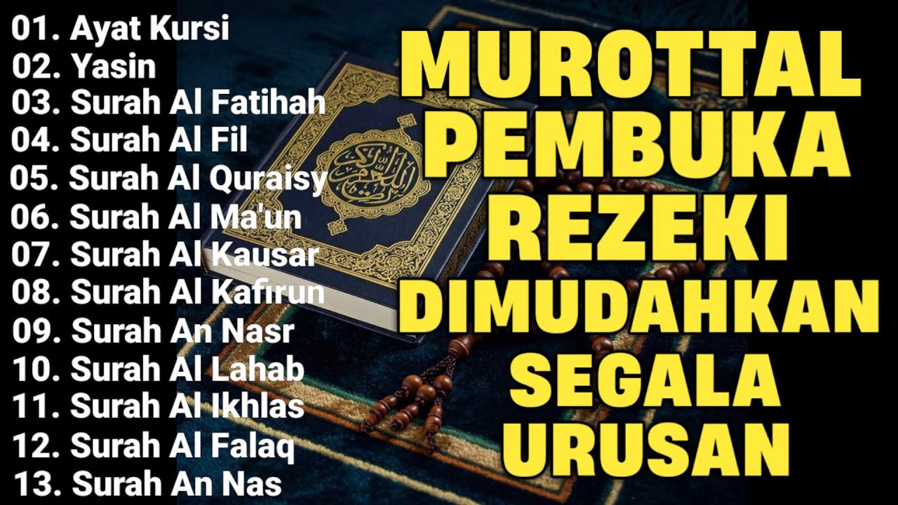 PUTAR & DENGARKAN AYAT INI INSYAALLAH REZEKI TERUS MENGALIR, AYAT KURSI, SURAH YASIN PALING MUSTAJAB
