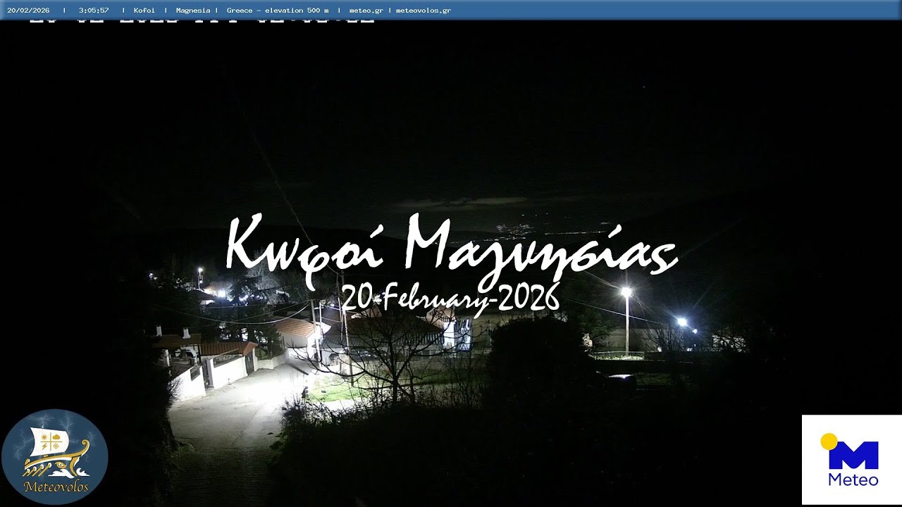 🥶 20-February-2026, Κωφοί Μαγνησίας Timelapse, Timelapses.gr 🇬🇷