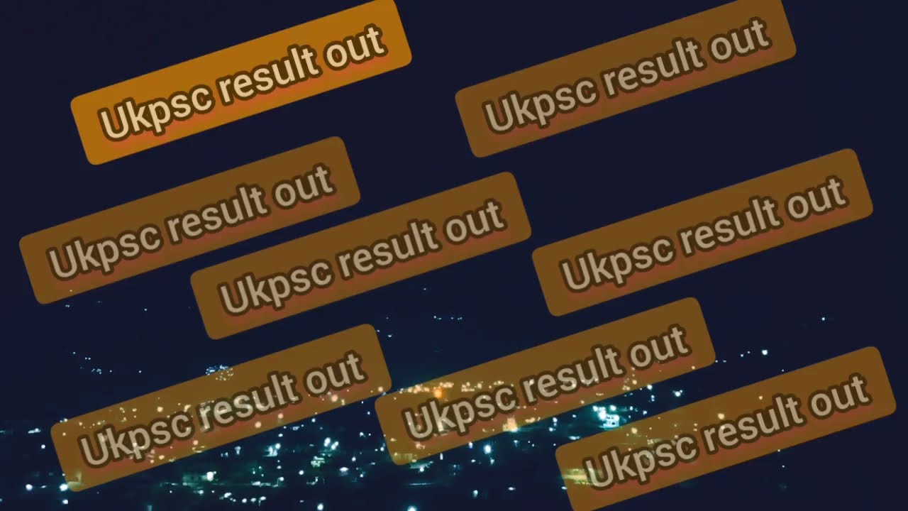 UKPSC PCS PRE RESULT OUT