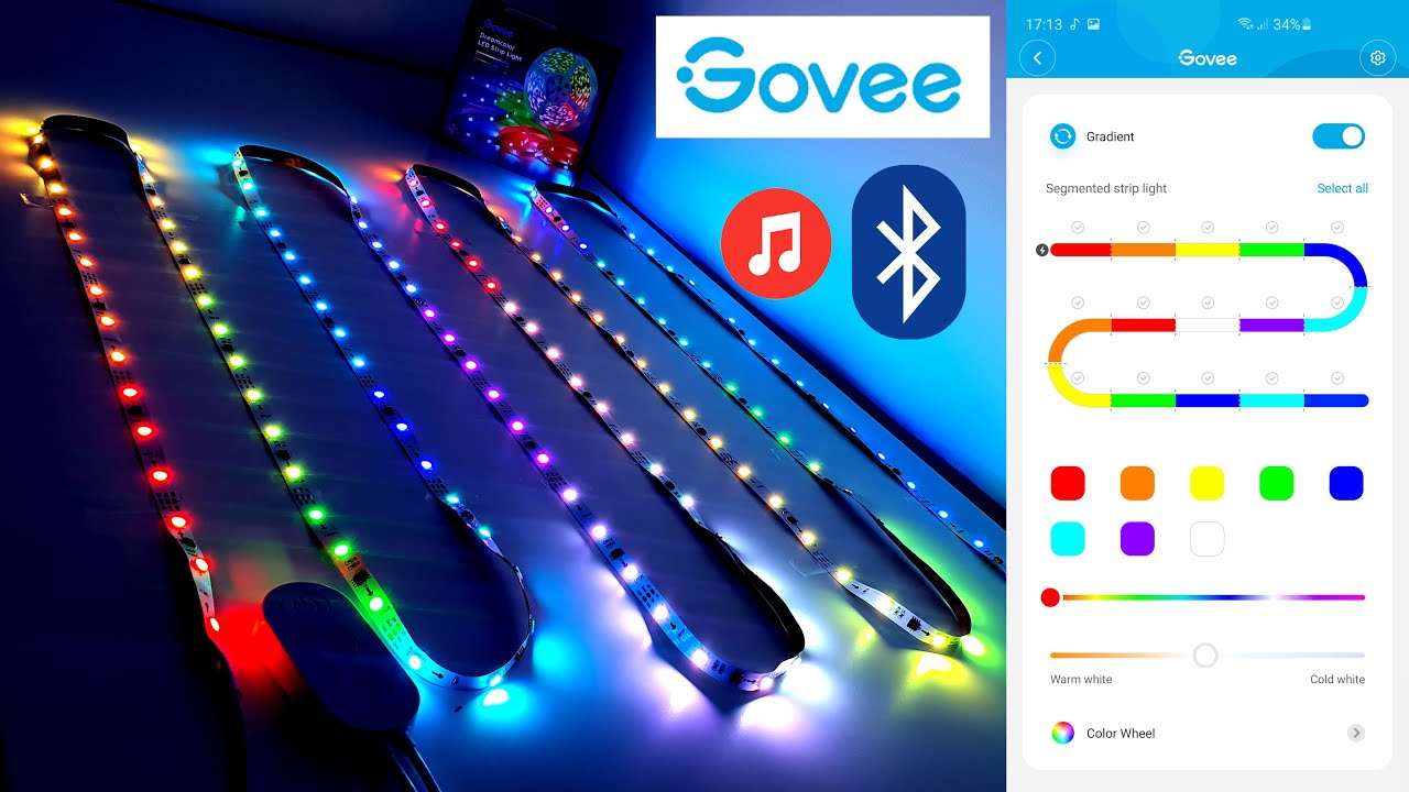 BEST LED STRIP KIT EVER with RGBIC (Dream Colour) Segmented Control from Govee ONLY £30/$30!