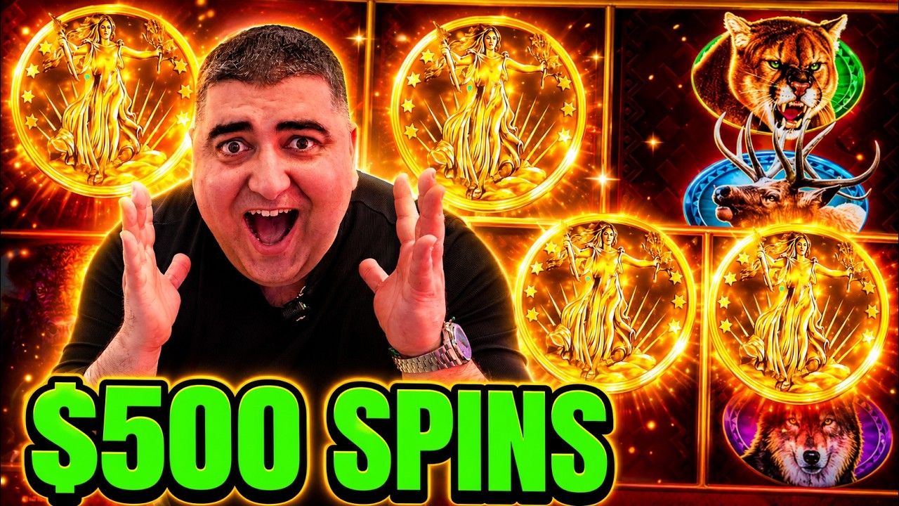 $500 Spins NON STOP BONUSES & JACKPOTS On High Limit BUFFALO Slot
