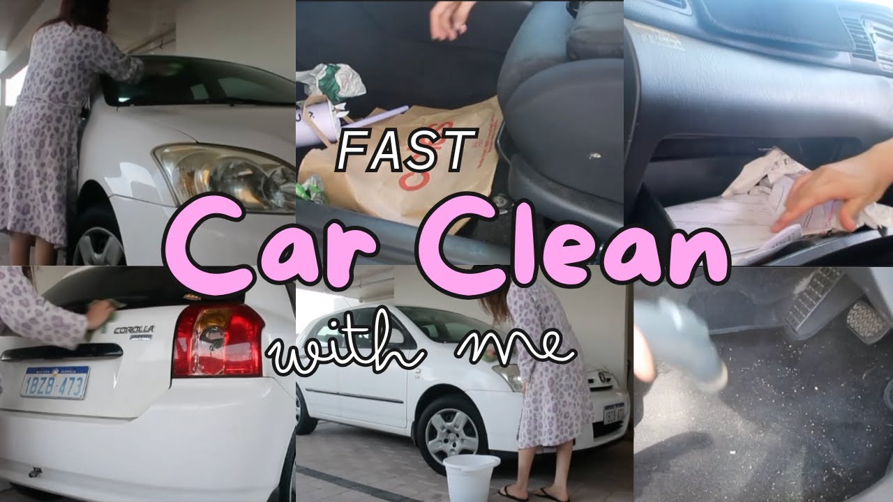 Fast clean Car with me (interior/exterior) #cleaningmotivation #cleanwithme #carcleaning #cleaning