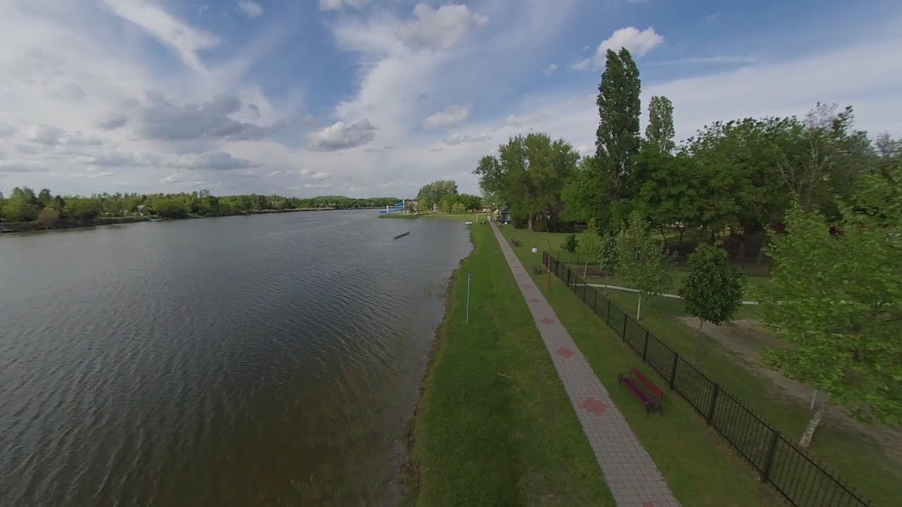 Szelidi-tó - strand - légi videó 2021-05