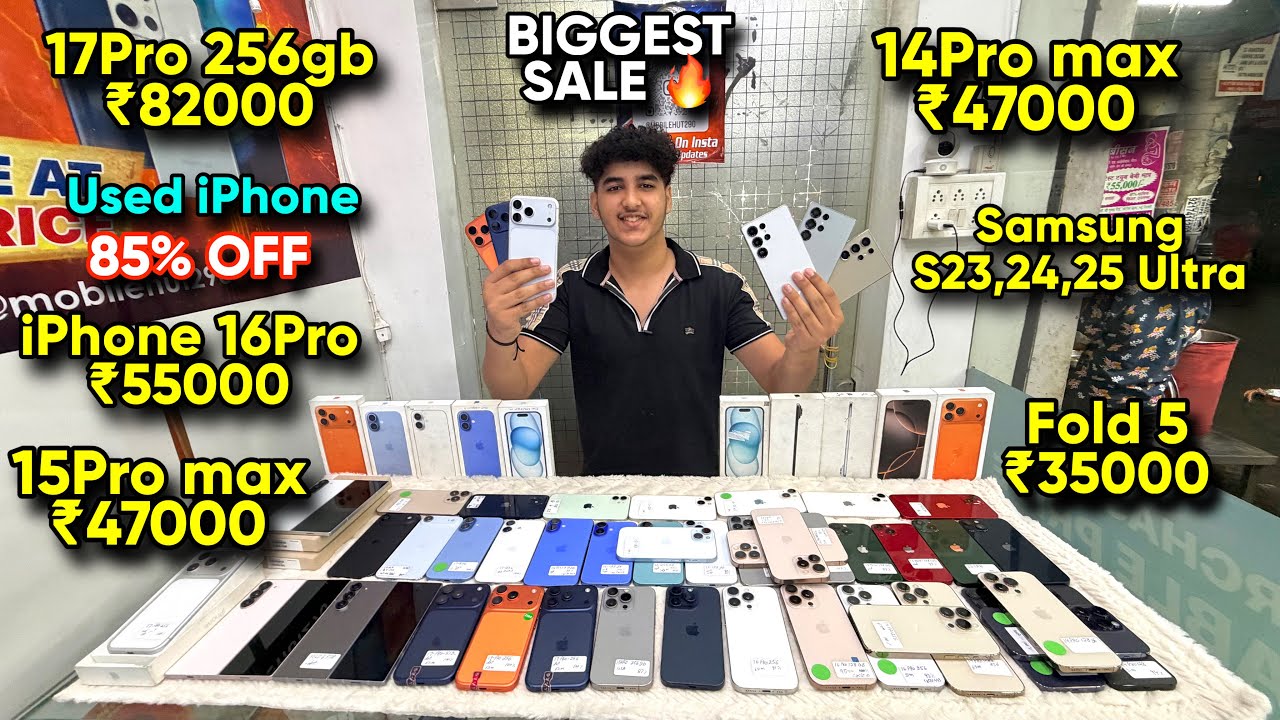 Biggest iPhone Sale Ever 🔥| Cheapest iPhone Market | Second Hand Mobile | iPhone 16 Pro iPhone 17