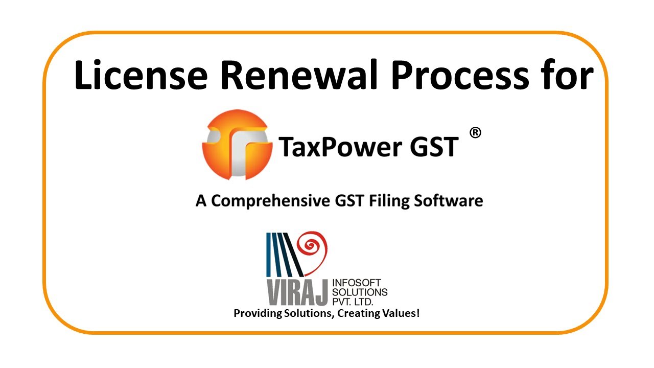 How To Renew Your TaxPower GST Software License