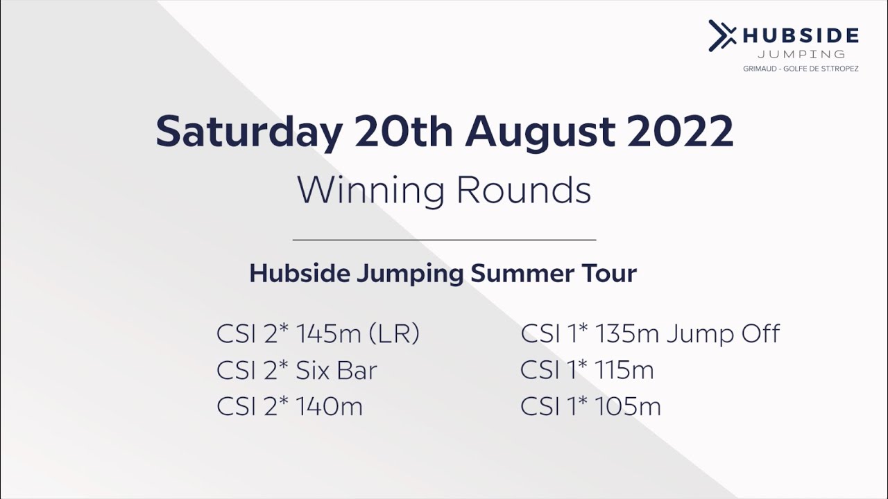 Indexia | Hubside Jumping Valence 2022 - Winning Rounds 20th August