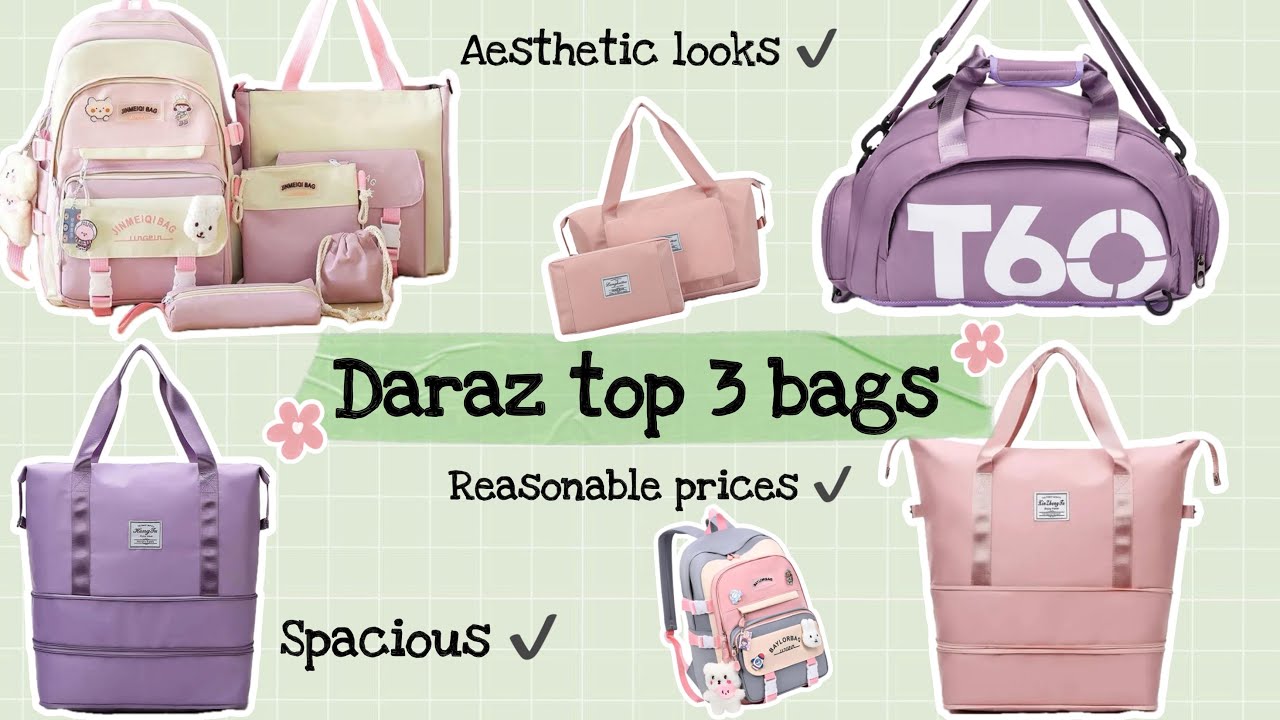 DARAZ SHOPPING HAUL ✨🩷 || DARAZ VIRAL BAGS ✨🩷 || KOREAN BAGS 🇰🇷