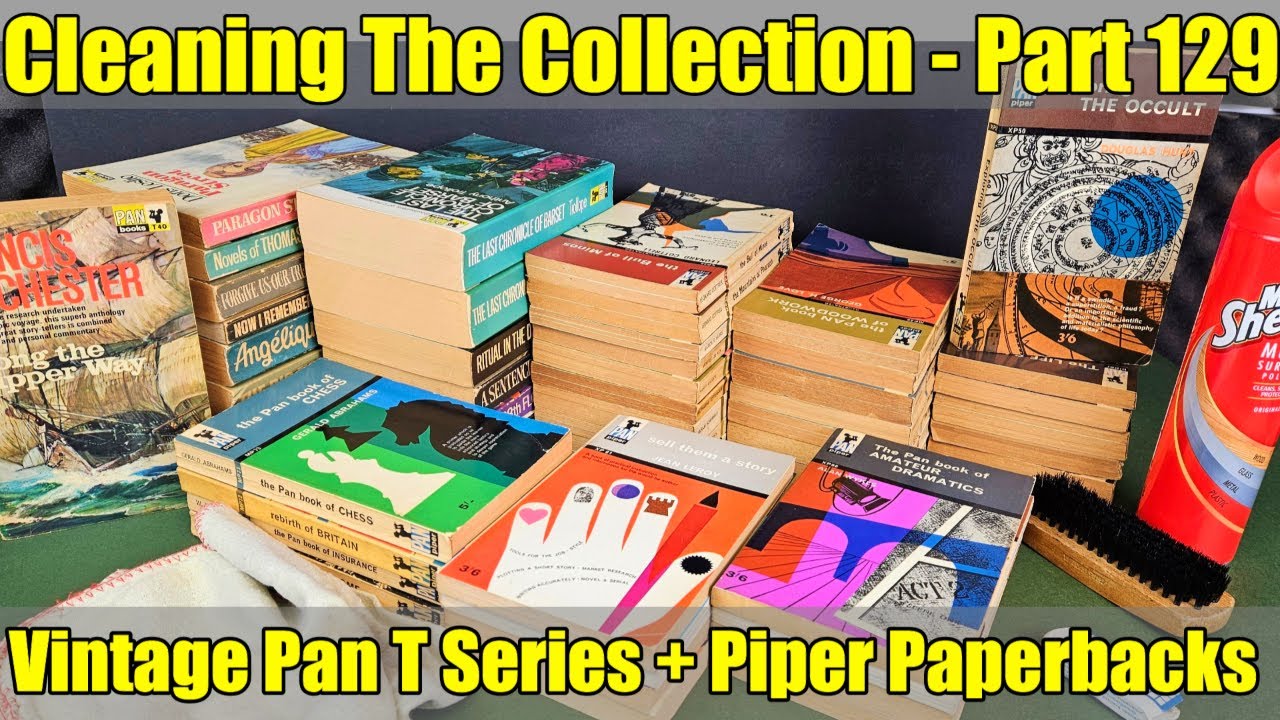 Unintentional ASMR - Cleaning The Collection - Part 129 - Vintage Pan T + Piper Paperbacks
