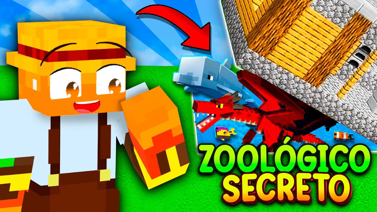 OCULTÉ ZOOLOGICOS SECRETOS en ALDEAS de MINECRAFT 🐾🏠🤫 PELICULA COMPLETA