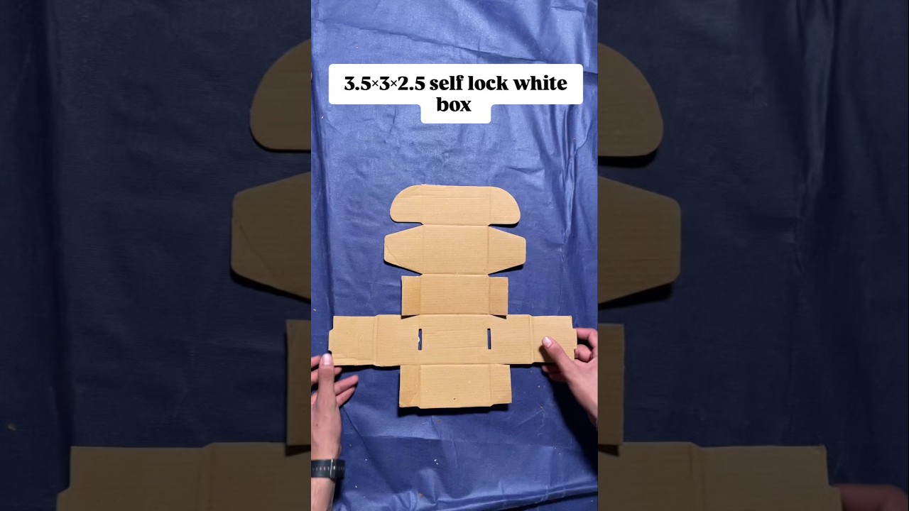 3.5×3×2.5 self lock white corrupted box