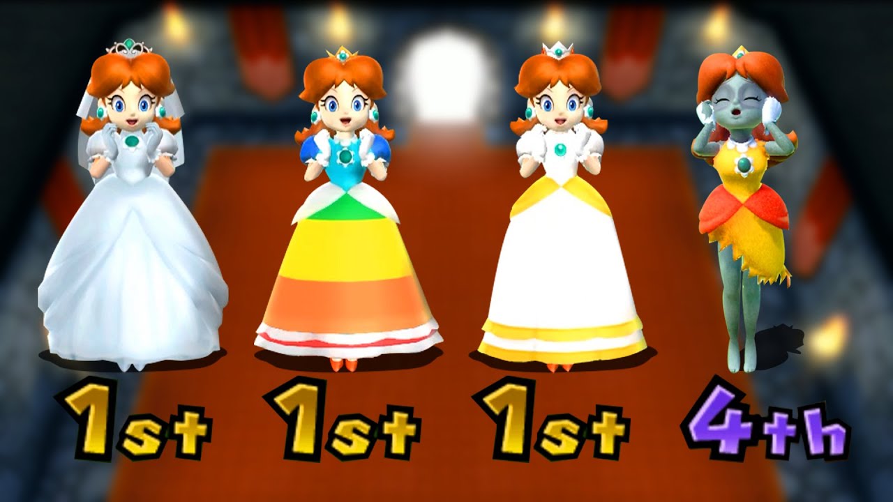 【マリオパーティ9】すべての4人対戦ミニゲームデイジー姫のすべての衣装