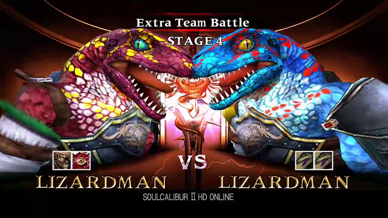 Soulcalibur 2 HD Extremely Hard Extra Team Battle with Lizardman, Charade and Spawn