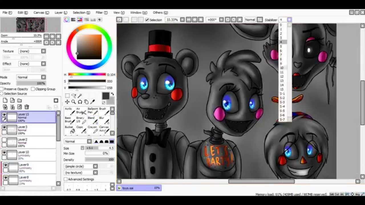 [SpeedPaint] Toys (Five Nights at Freddy's 2)