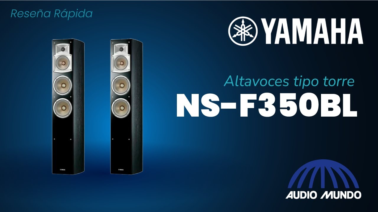 Altavoces tipo torre residenciales marca Yamaha modelo NS-F350BL