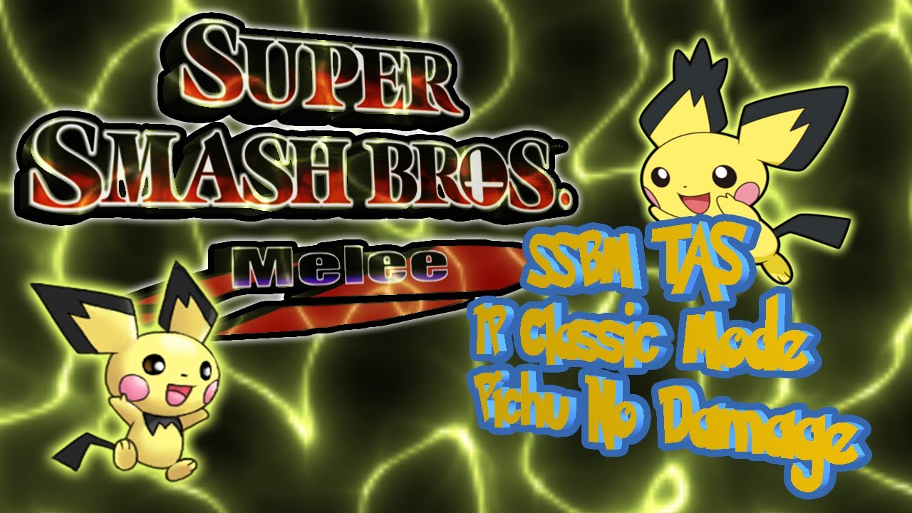 SSBM (TAS) 1P Classic Mode Very Hard [Pichu] No Damage