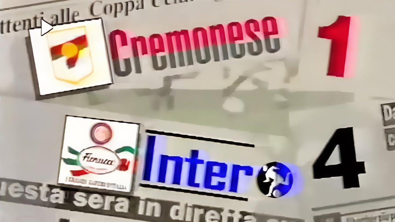 Cremonese-Inter 1:4, 1993//94 - Domenica Sportiva (doppietta di Wim Jonk)