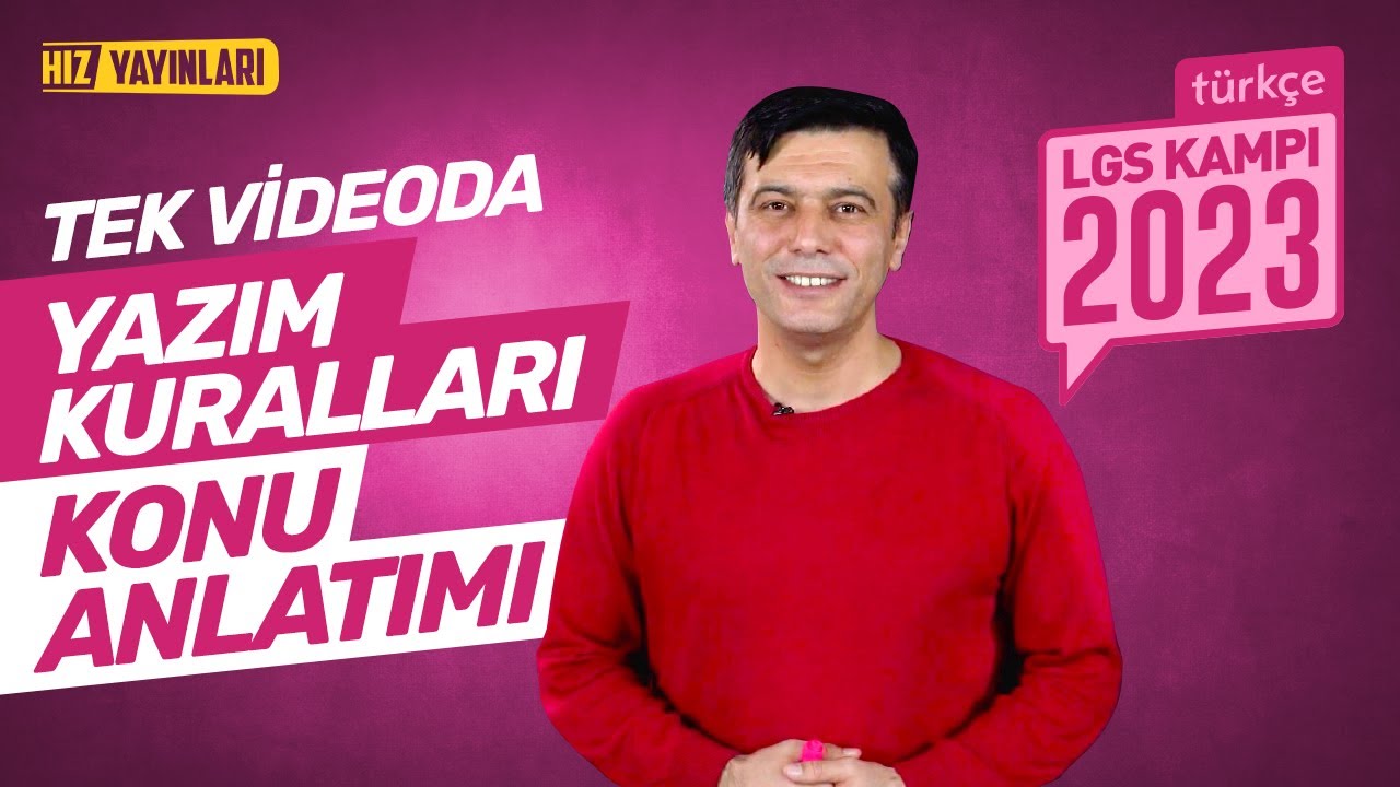 TEK VİDEODA HALLET! 8. Sınıf Türkçe Yazım Kuralları Full Konu Anlatımı: LGS 2023 Kampı Genel Tekrar