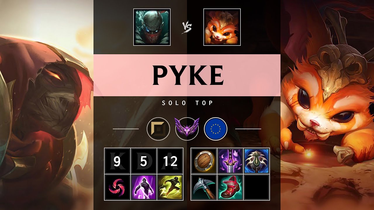 Pyke Top vs Gnar - EUW Master Patch 25.10