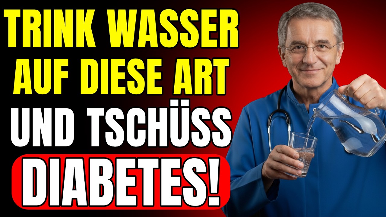 Wie man WASSER TRINKT, um den BLUTZUCKER zu REGULIEREN und Diabetes zu HEILEN