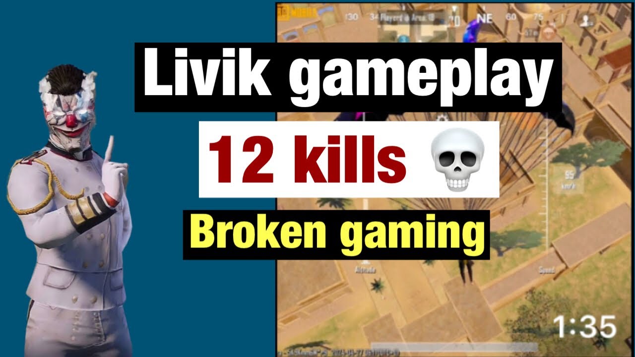 Livik gameplay || 12 Kills 💀 || Broken gaming