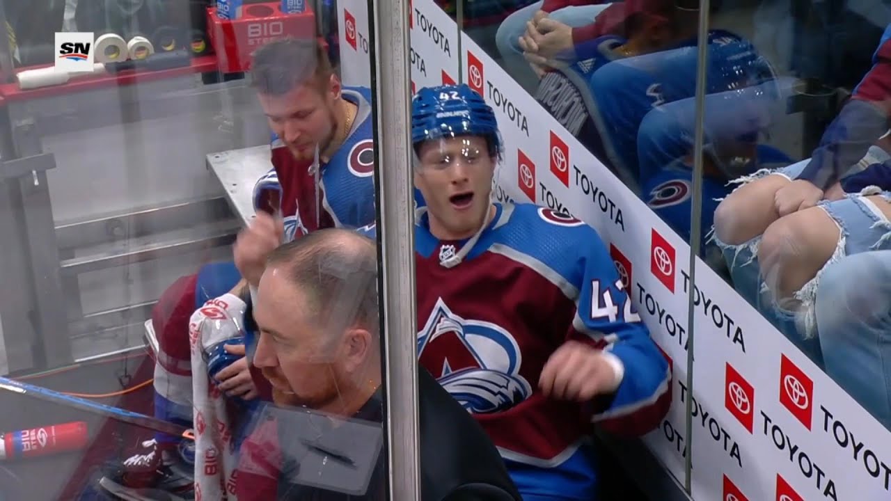 Josh Manson Game Misconduct Penalty Against Brock Boeser