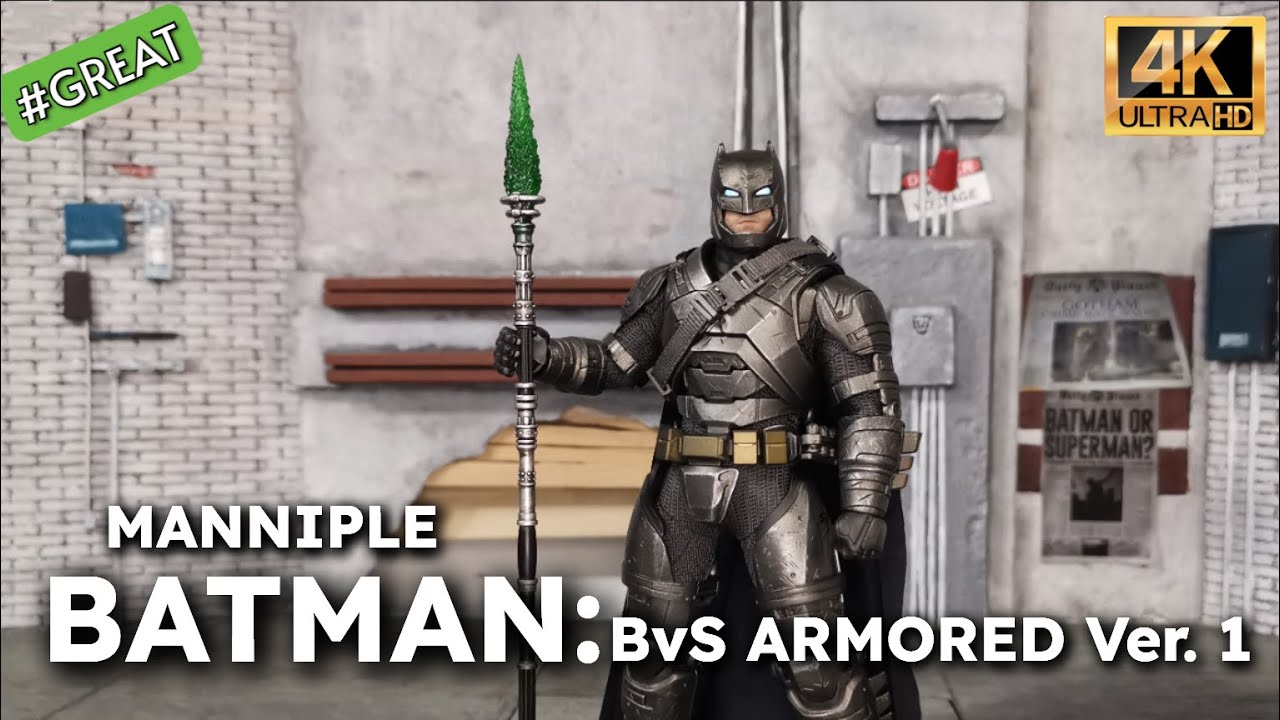 Manipple Armored Batman BvS ver. 1/12 action figure Unboxing, REVIEW & Comparsion 