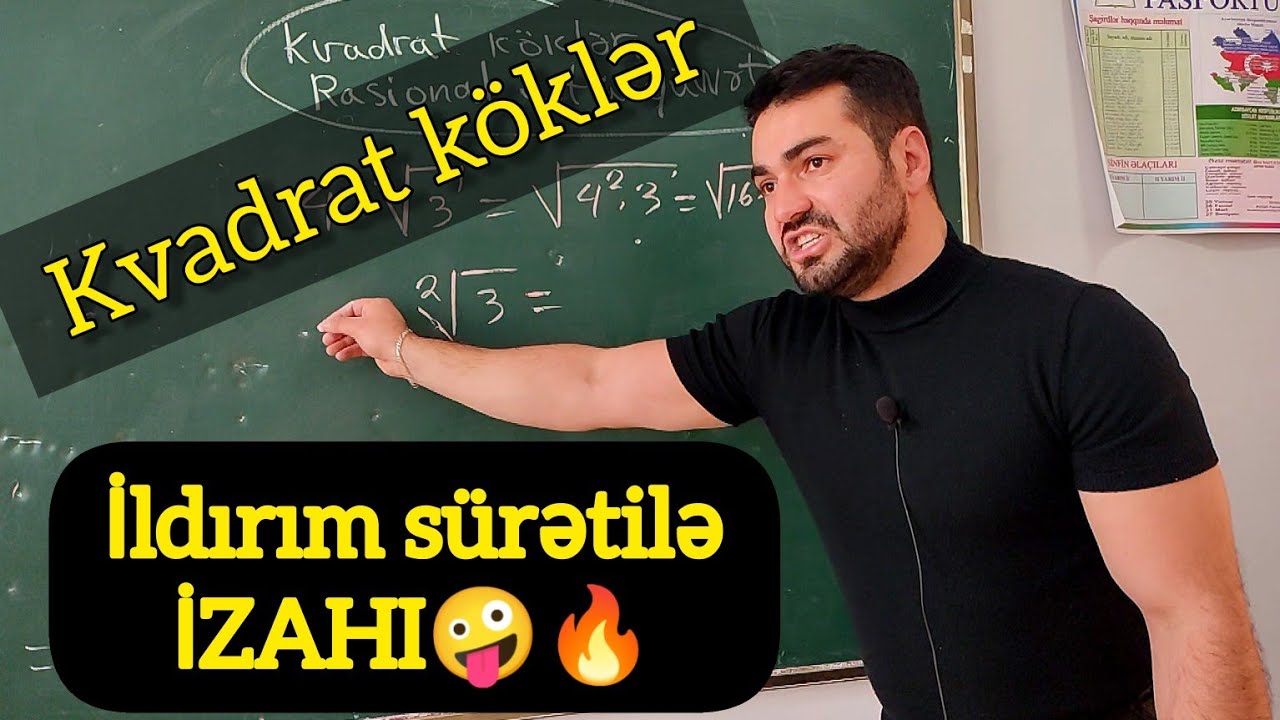 🔥 Kvadrat köklər . Rasional üstlü qüvvət (Asan dərs izahı ) #riyaziyyat #dim #sınaq #buraxılış