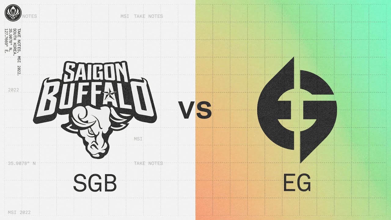 SGB vs. EG | 2022 MSI Rumble Stage Day 1 | Saigon Buffalo Esports vs. Evil Geniuses