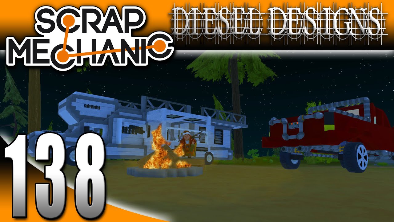 Scrap Mechanic Gameplay :EP138: Night Mod by Durf ! (HD Modded)