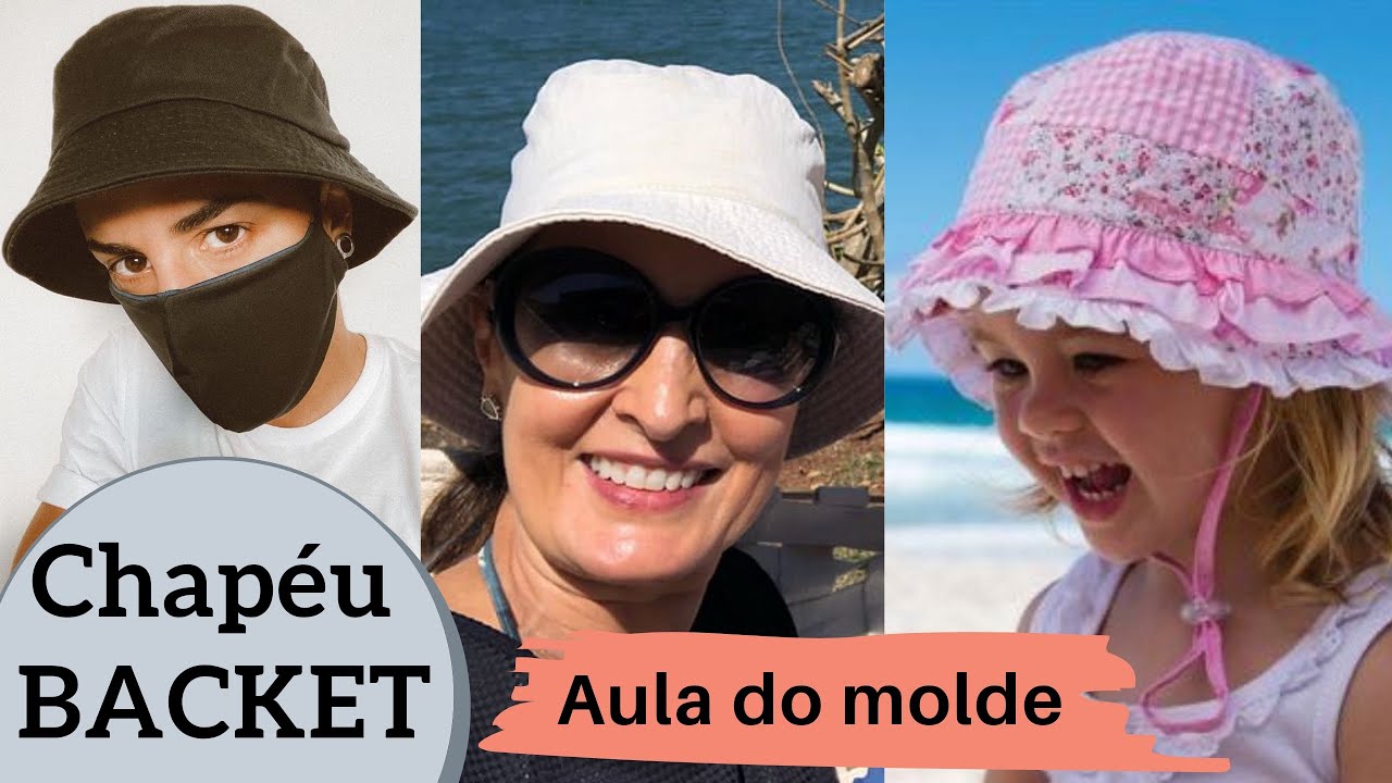 Molde chapéu Backet Alana Santos Blogger