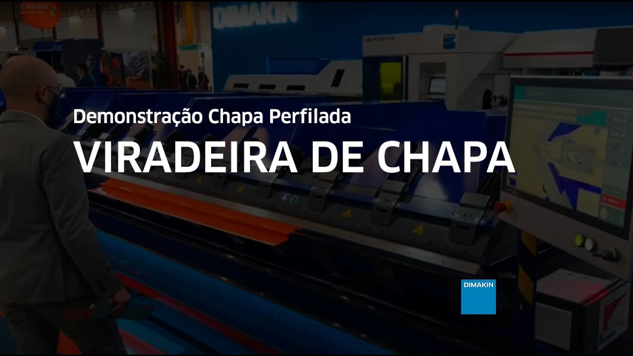Viradeira de Chapa DIMAKIN - Demonstra&ccedil;&atilde;o