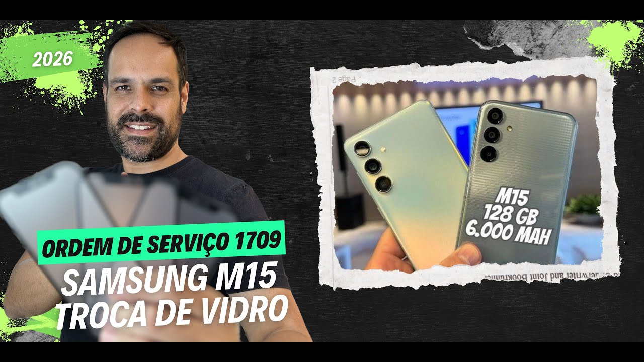 OS  TECHSCREEN - TROCA DE VIDRO SAMSUNG M15