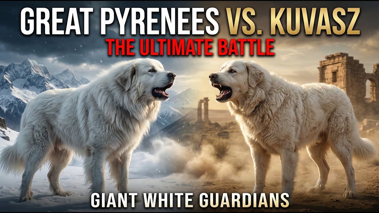 Great Pyrenees vs. Kuvasz: The Ultimate Battle of Giant White Guardians