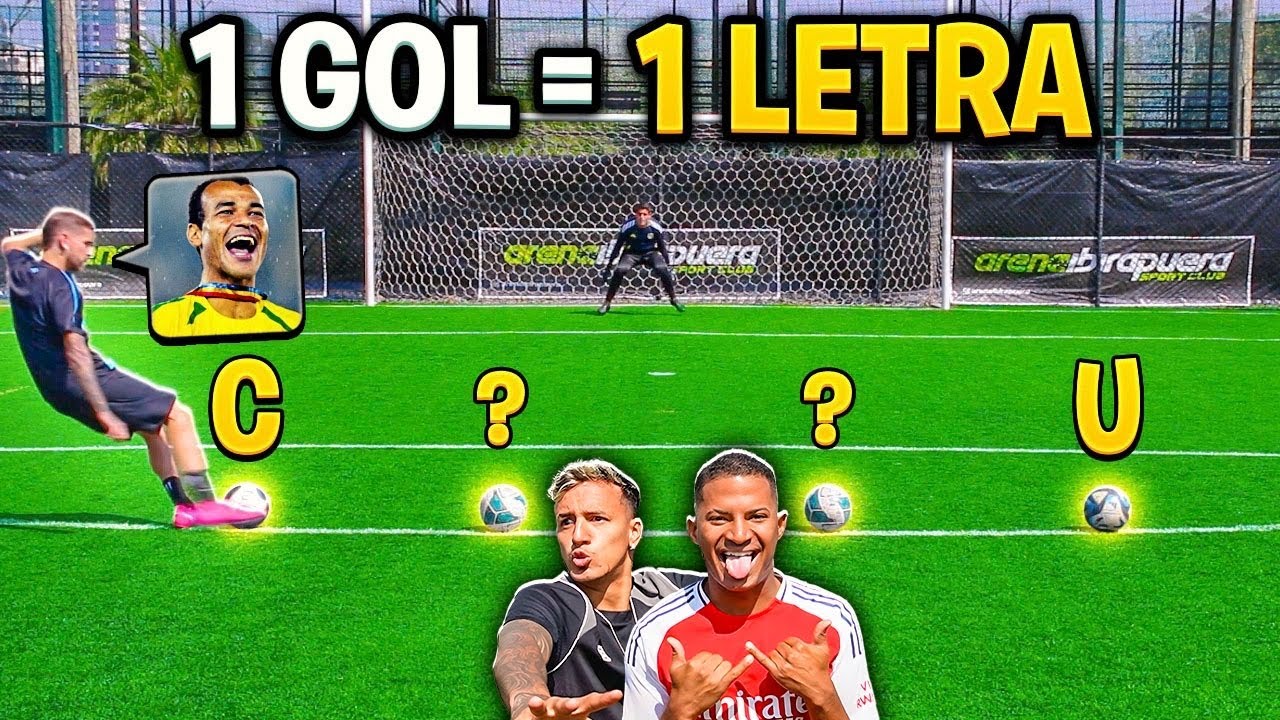 A CADA GOL LIBERA UMA LETRA DO NOME DO JOGADOR! Ft. Matheus Souza e Mlk Jhoow