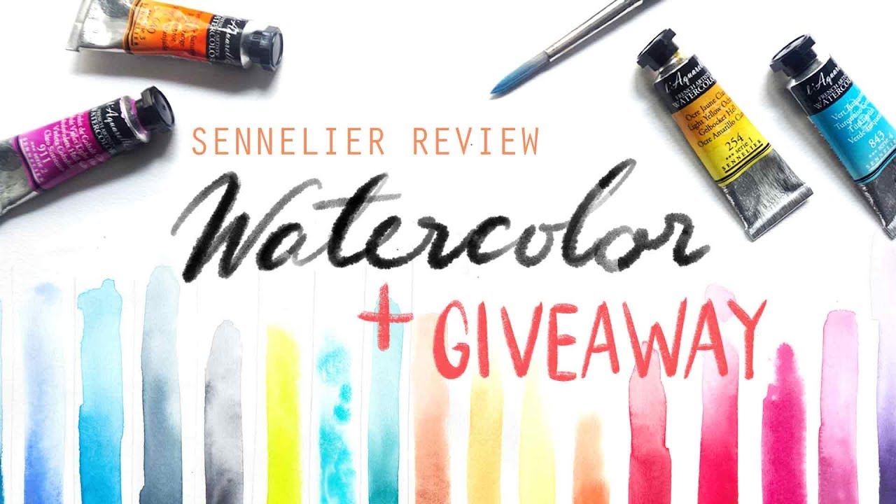 Review: Sennelier Watercolor รีวิวสีน้ำเซเนลิเย่ + แจกของจ้า!!!!! by Freya.art