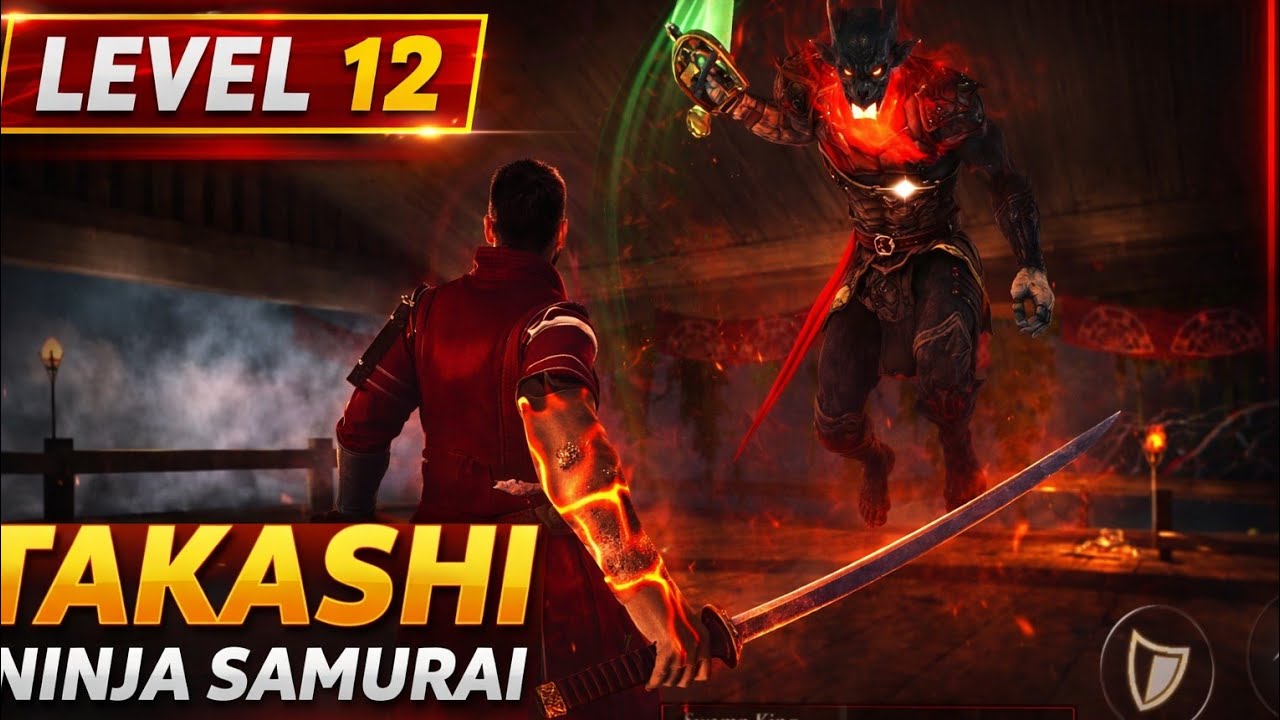 Takashi Ninja Samurai Level 12 Part 2 ⚔️ Swamp King Boss Fight | Epic Ninja Battle