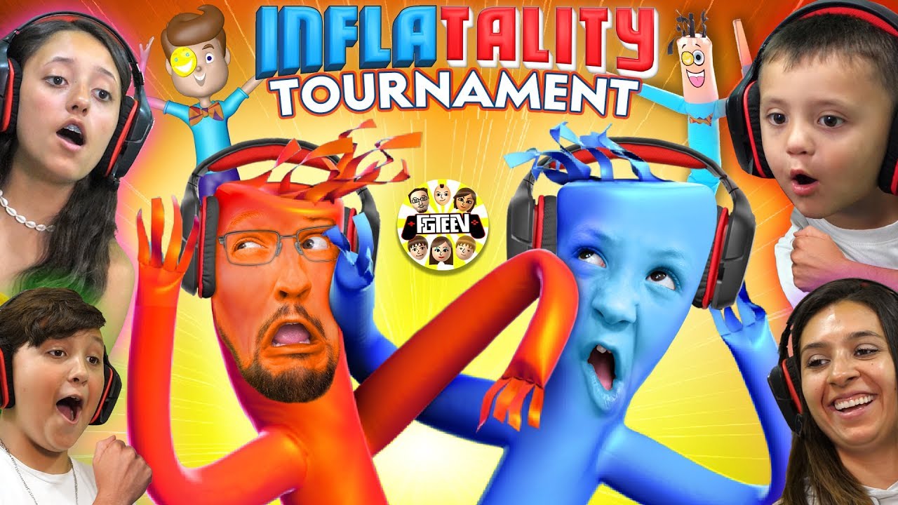 BALLOONS DANCING GAME 🎈 FGTEEV TOURNAMENT!  Inflatality Family Gaming
