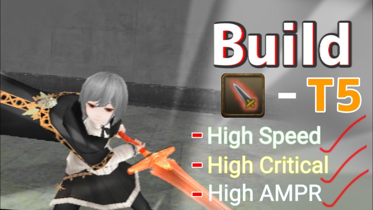 Toram Online: Re-Build 1slot T5 2H/THS semi (ASPD 6000+) Pp.80% High cri + AMPR [Mid budget]