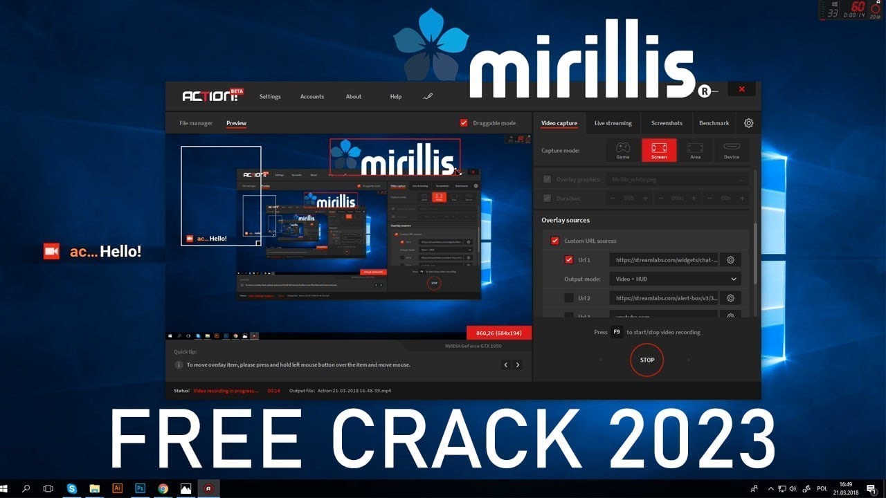 Mirillis Action Crack | Mirillis Action Free Download | Tutorial 2023