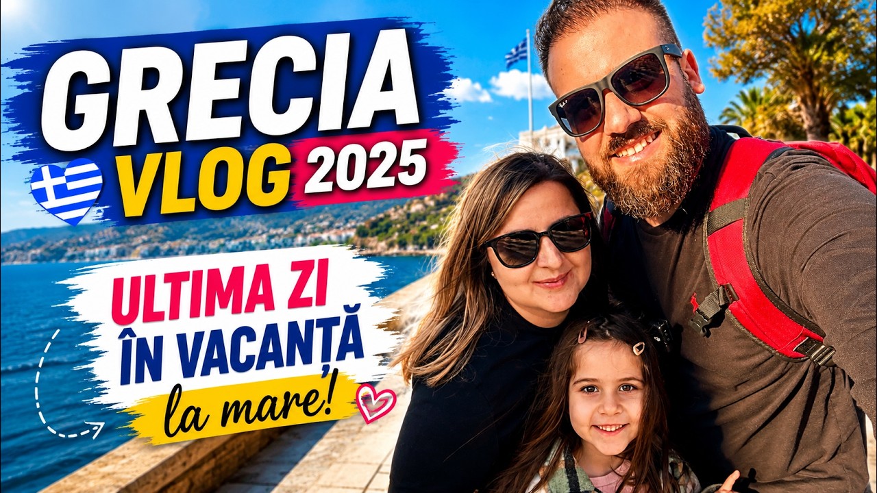 Grecia Vlog 2025 &ndash; Ultima zi &icirc;n vacanță la mare