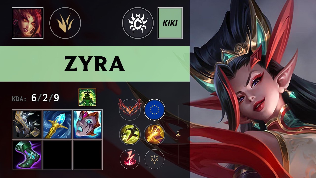 (CLA Kiki) Zyra Jungle vs Rek'Sai - EUW Grandmaster Patch 26.11