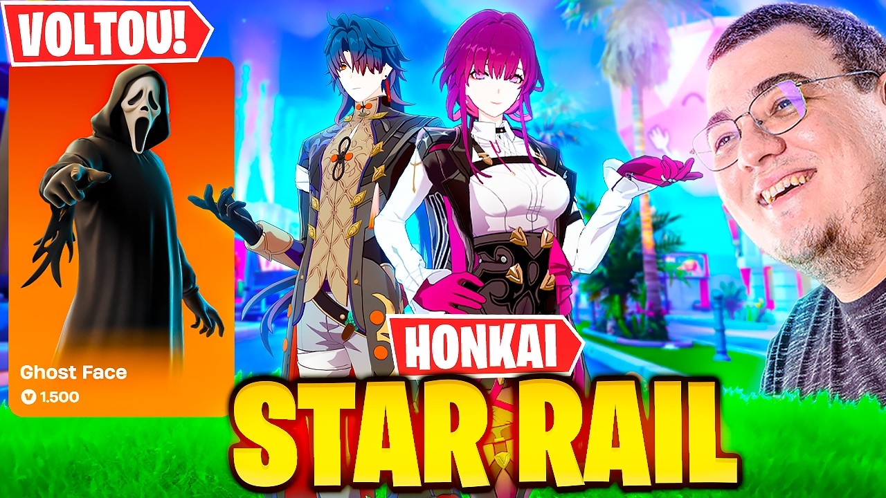 GHOST FACE E NOVAS SKINS DE HONKAI STAR RAIL NO FORTNITE !