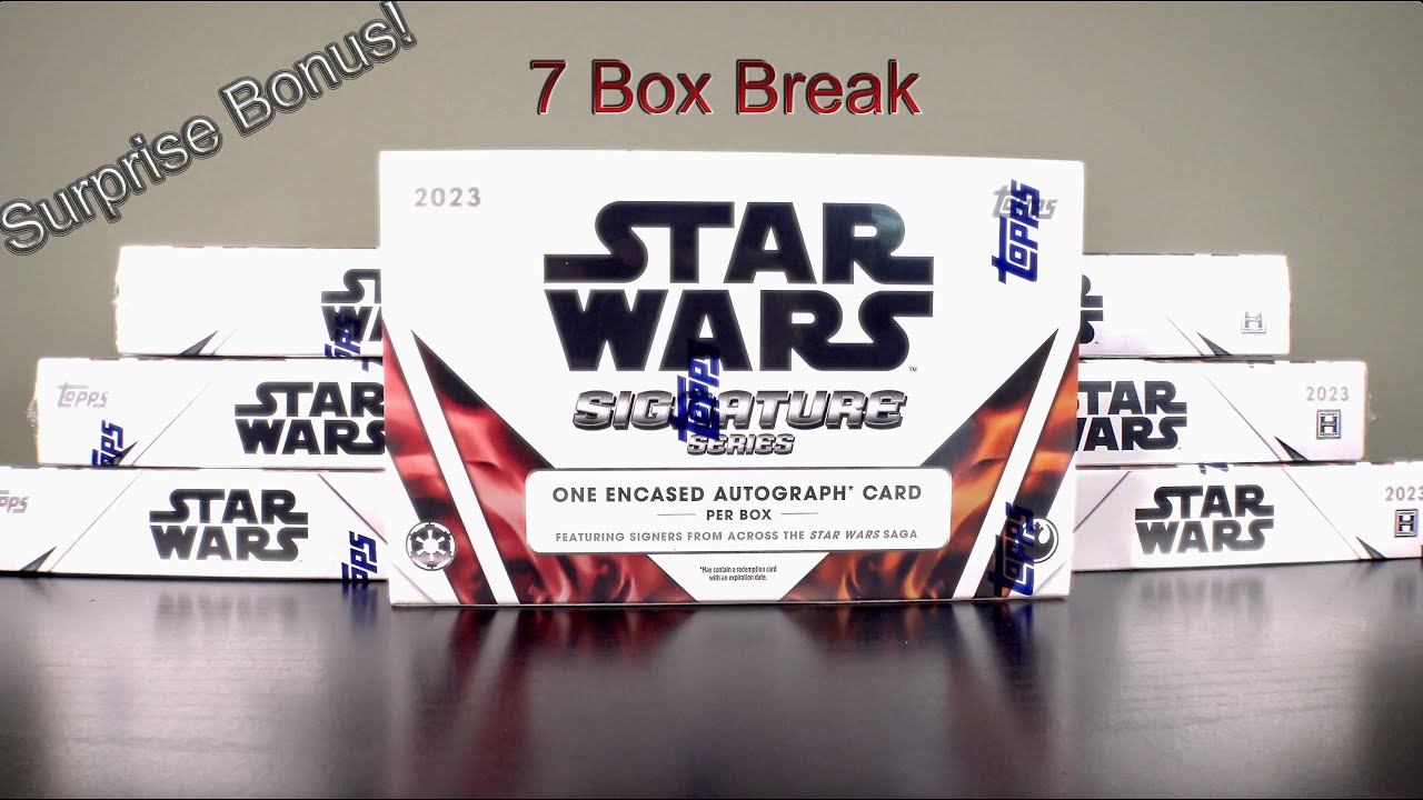 2023 Topps Star Wars Signature Series in 4K! | 7 Hobby Box Break | Looking for dual autos and 1/1's