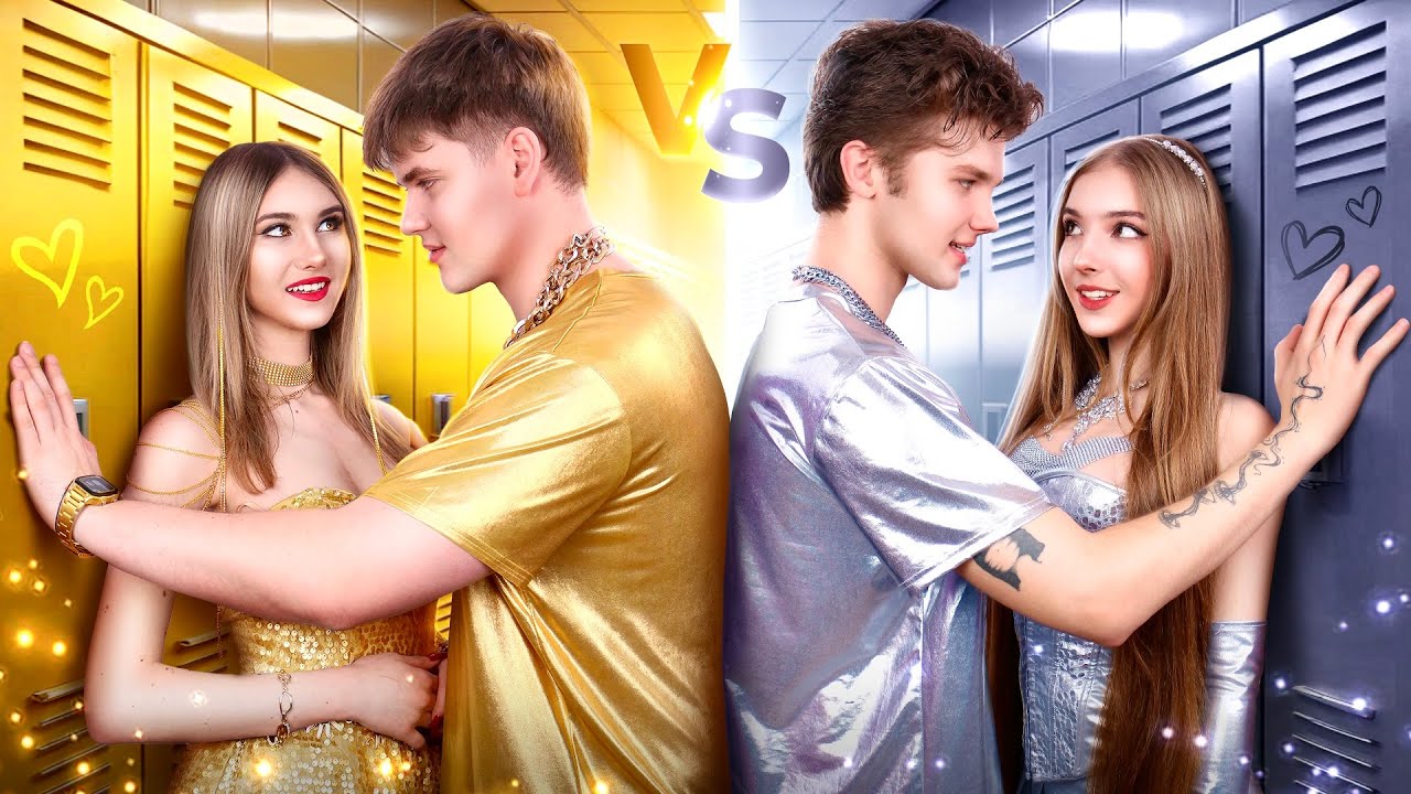 Gold Sister VS Silver Sister || We Became the Best Couple in School